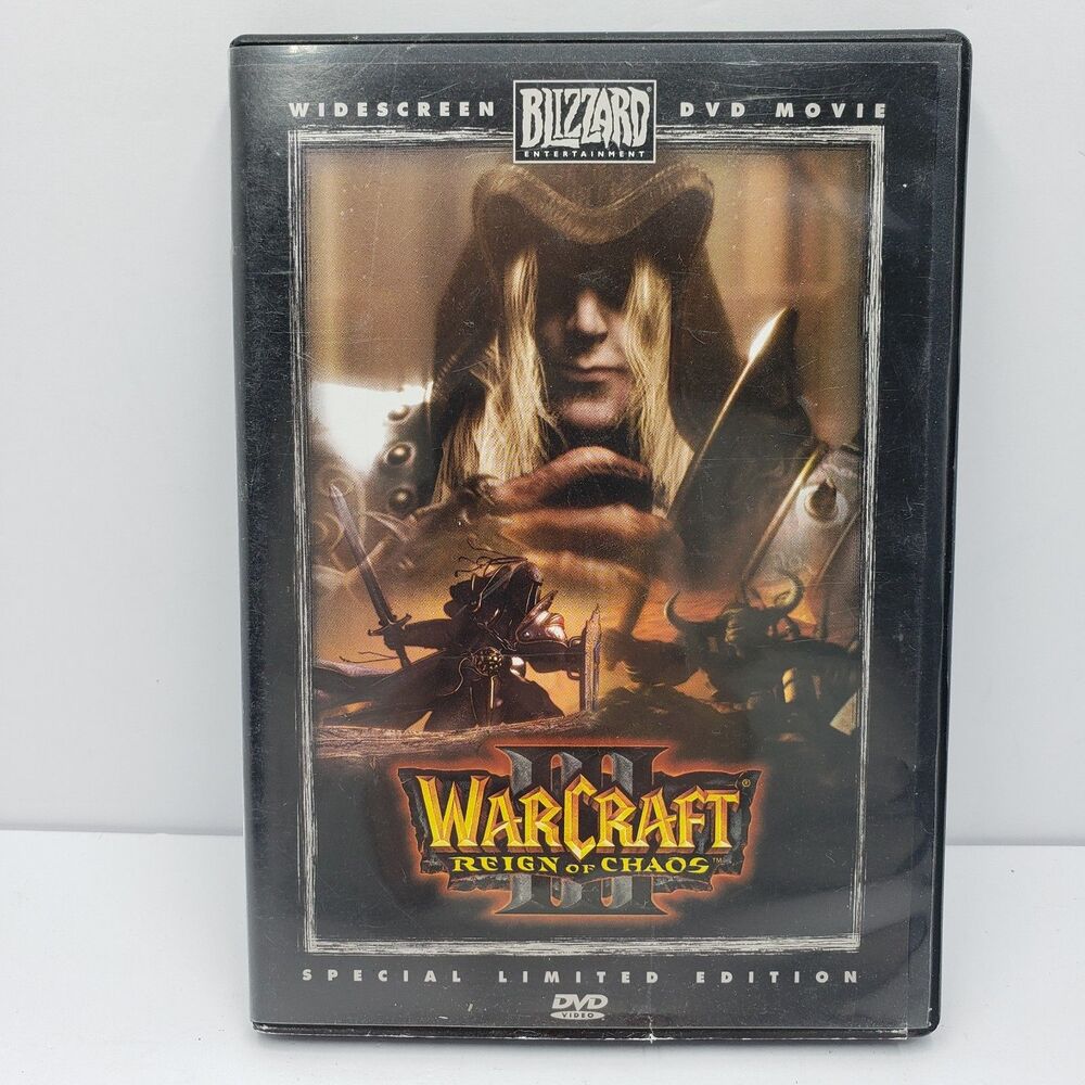 Warcraft III 3 Reign of Chaos DVD Movie Widescreen Special Limited Edition